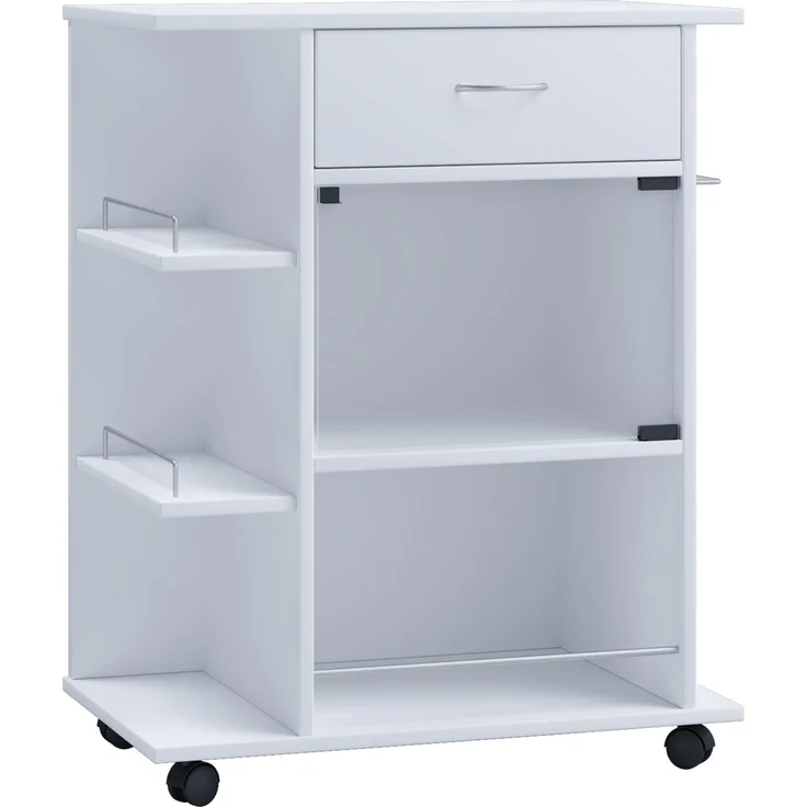 VCM Küchenmöbel Servierwagen Pocis 916892 Weiß H. 80 x B. 65 x T. 39 cm – Bild 2