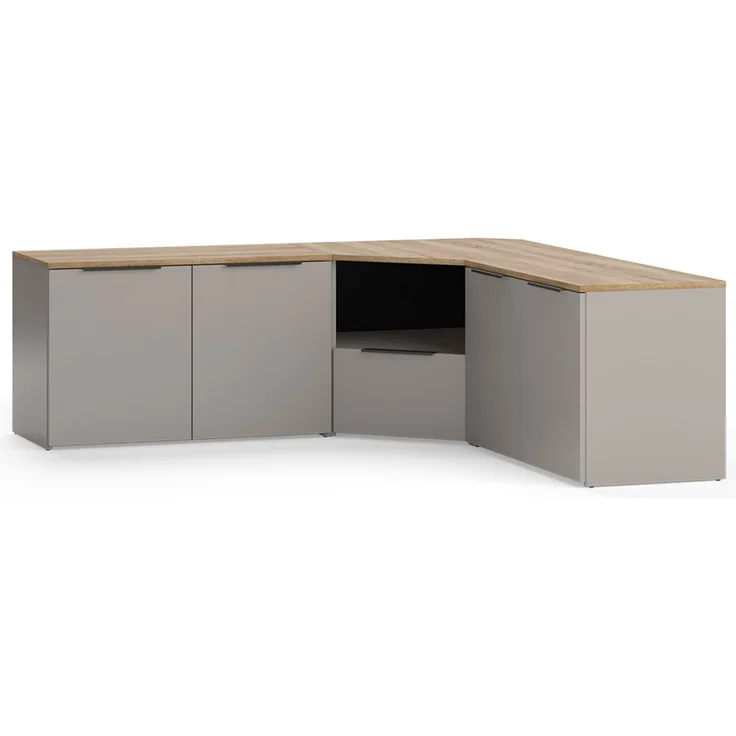 Wohnwand Wido Greige 3 Teile Vicco – Bild 1