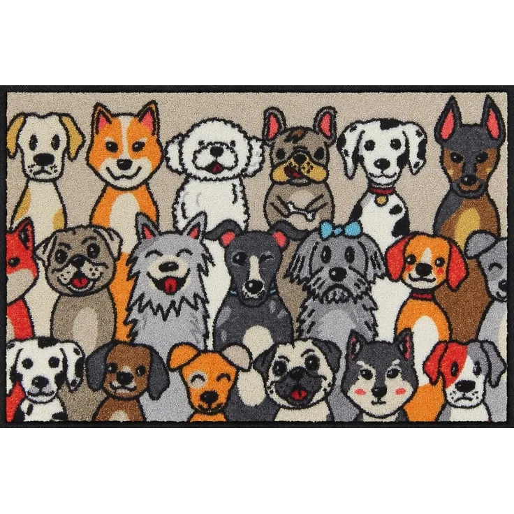 Salonloewe Fußmatte Fußmatte 50x75 Dog People, Eingangsmatte normal, Höhe: 500 mm