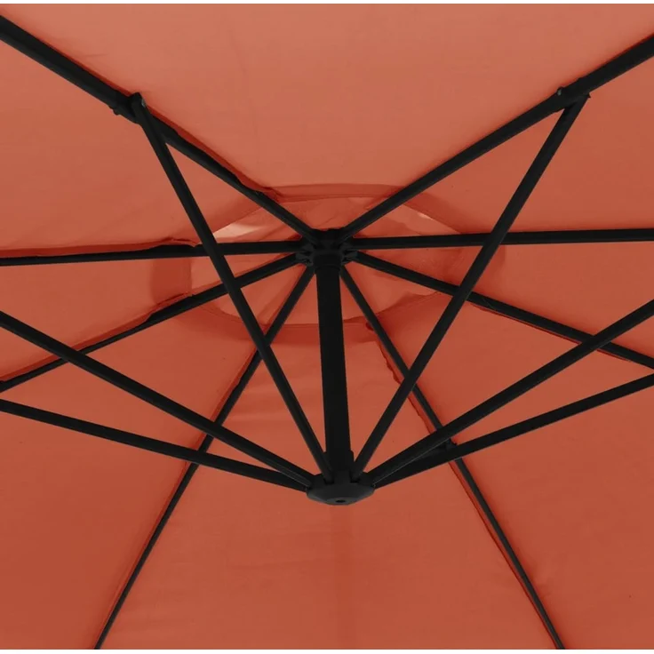 vidaXL Ampelschirm mit Aluminium-Mast 350 cm Terrakotta 44508 – Bild 7
