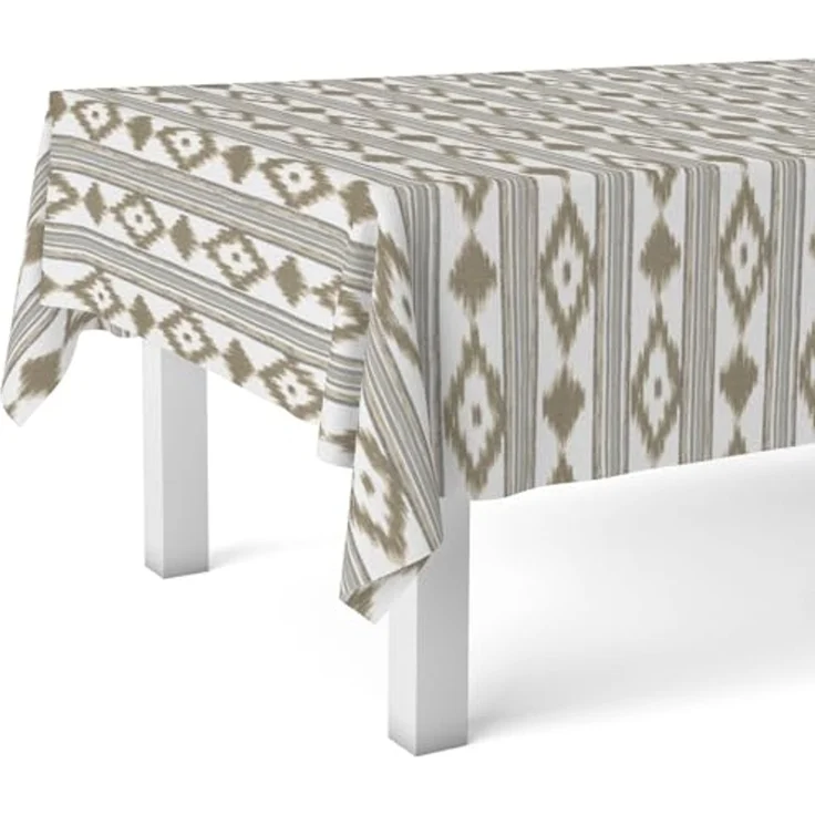 Martina Home Tischdecke, Wachstuch, Malorqui, Braun, 180 x 140 cm – Bild 1
