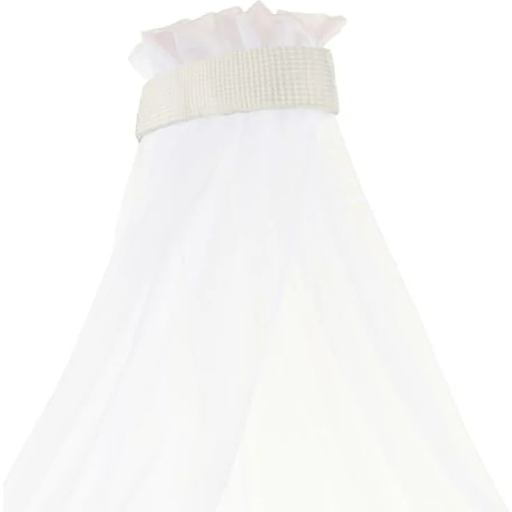 babybay Himmel Waffelpiqué mit Band passend für alle Modelle bis 96 cm Länge, ivory – Bild 4