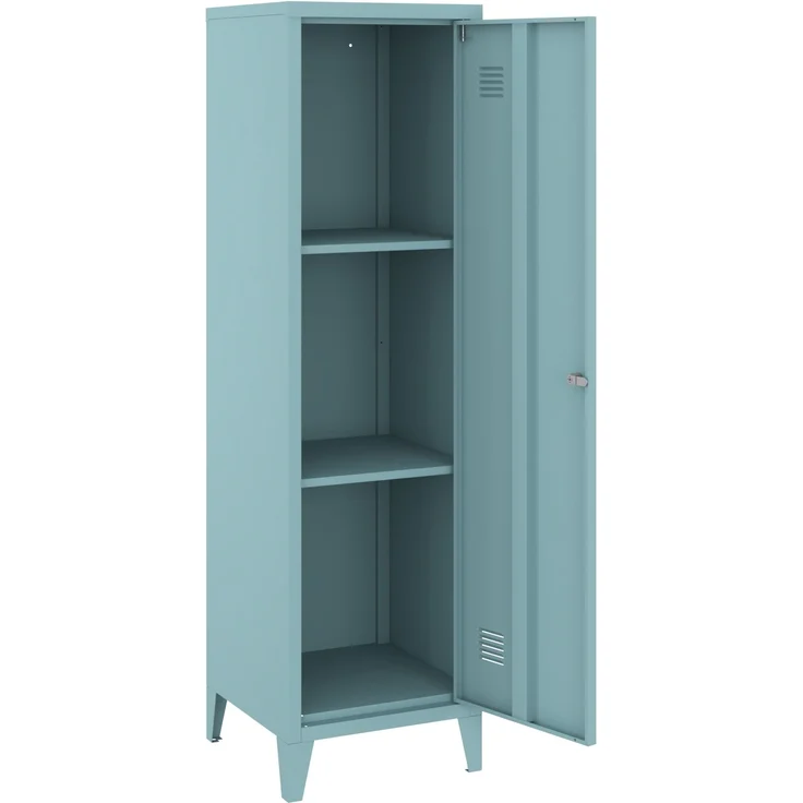 Einzelspind Kurikka 137x38x38 cm Graublau [en. casa] – Bild 5
