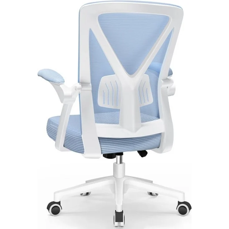 Hiazurm Bürostuhl Bürostuhl,Chefsessel aus Mesh,Ergonomischer Schreibtischstuhl (Verstellbarer Armlehnen, Lendenwirbelstütze,Drehstuhl Wippfunktion,Atmungsaktiv), Verlängerte und Verbreiterte Rückenlehne, Bis 155 kg,Schwarz – Bild 4