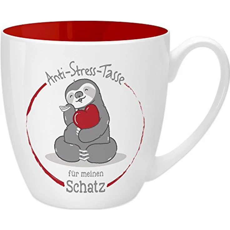 GRUSS & CO Anti-Stress-Tasse Motiv "den Schatz" | Tasse mit Spruch, 45 cl, New Bone China | Geschenk für Sie | 45520 – Bild 2
