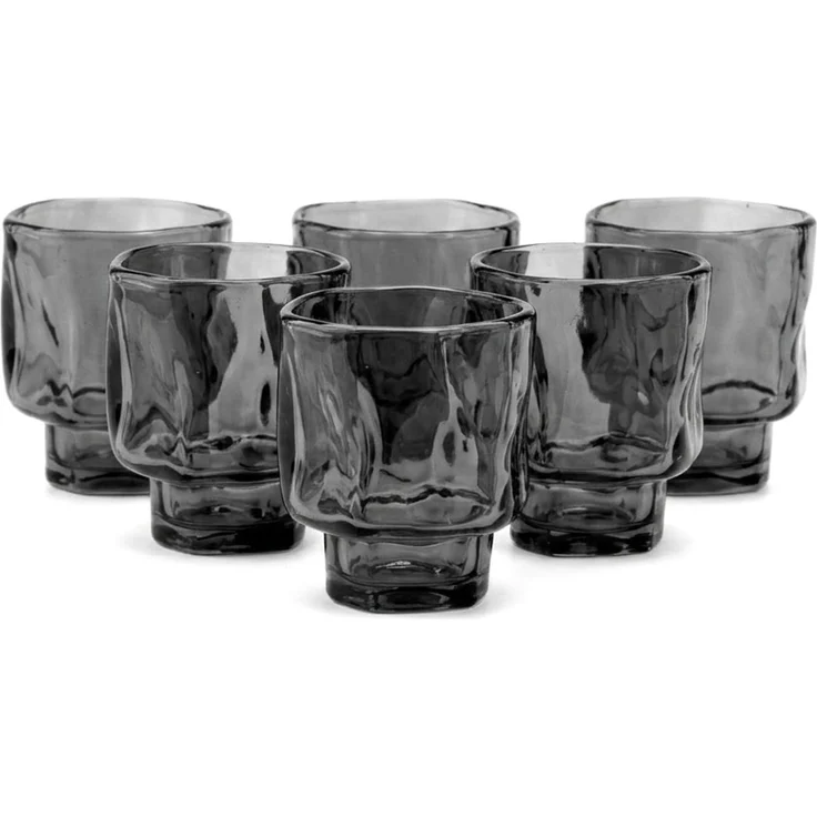 Mini-Gläser 70 ml - 6er Set für Getränke & Desserts - Grau – Bild 3