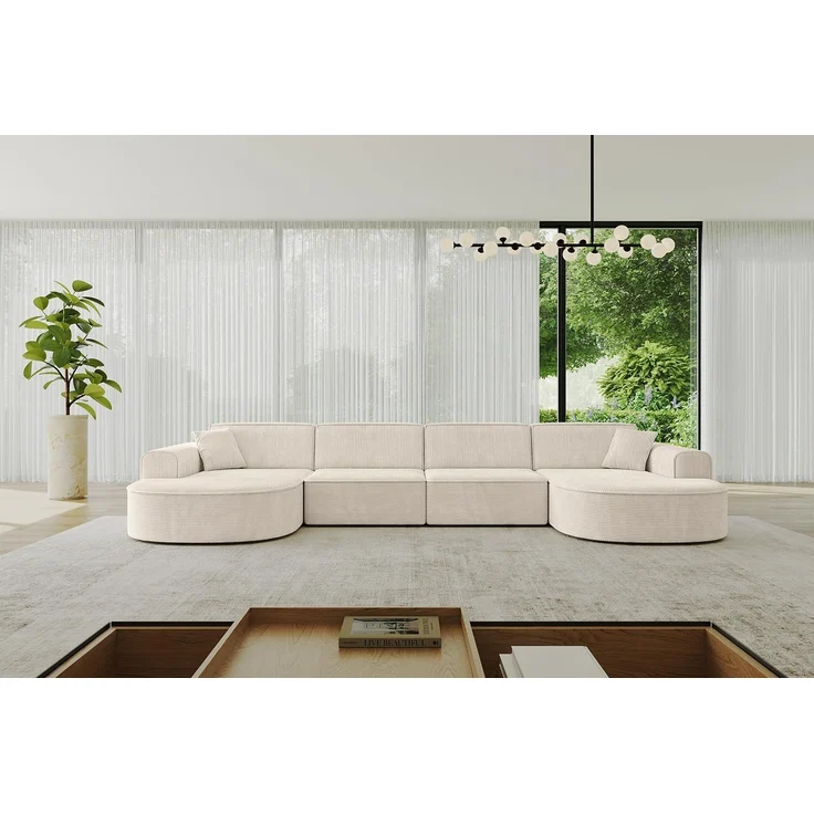 ALTDECOR Wohnlandschaft MARI-U2, Sofa Praktische Bequeme Funktionsecke Couch U-Form Eckcouch, Corner Sofa U-Form Vielseitige Sofa Wohnlandschaft Wohnzimmer – Bild 1