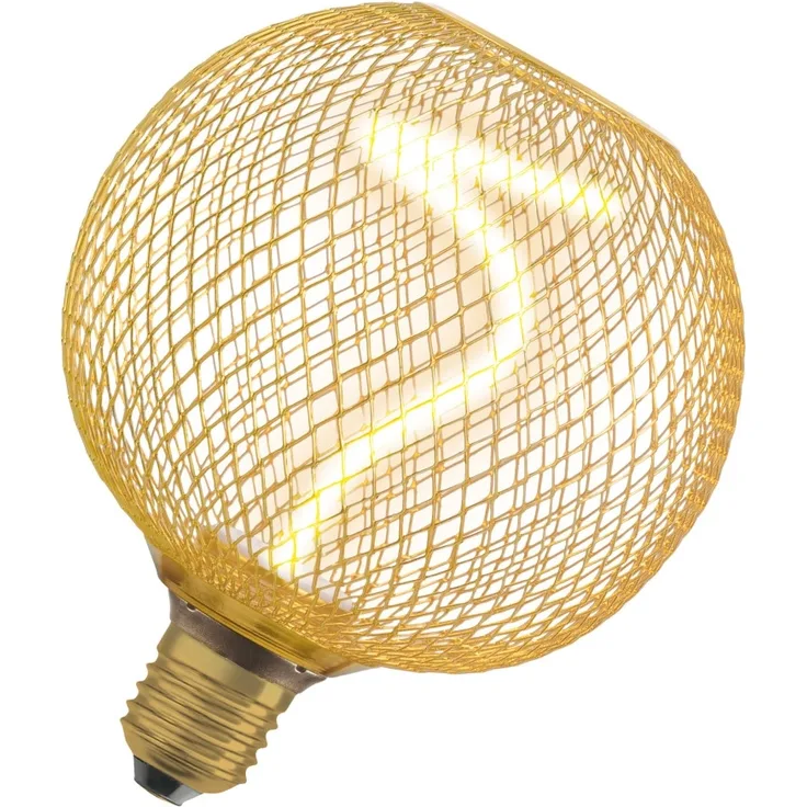 Osram LED Dekoleuchtmittel E27 Globe 125 18 Gold 3,5W dimmbar warmweiß