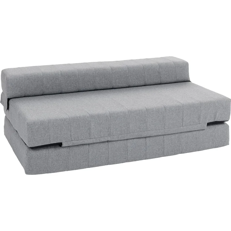 HOMCOM Relaxsessel 2-in-1 Klappbar Schlafsofa mit Leinenoptik (Sofabett, 1-St, Bodensofa), für Wohnzimmer, Schlafzimmer, Grau – Bild 1