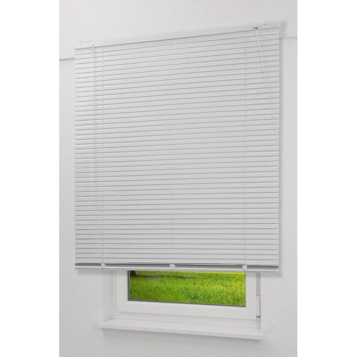 Qualitätsalujalousie 25mm in Reinweiß in den Maßen (B x H) 60cm * 250cm