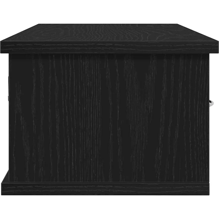 vidaXL Wandschrank Wandmontiert Schwarz Eichen-Optik 60 x 26 x 18,5 cm 862435 – Bild 7