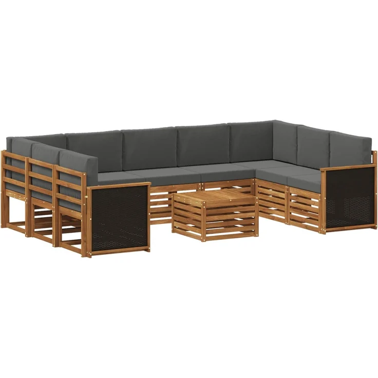vidaXL Sofagarnituren Massivholz Akazie 3384853 – Bild 2