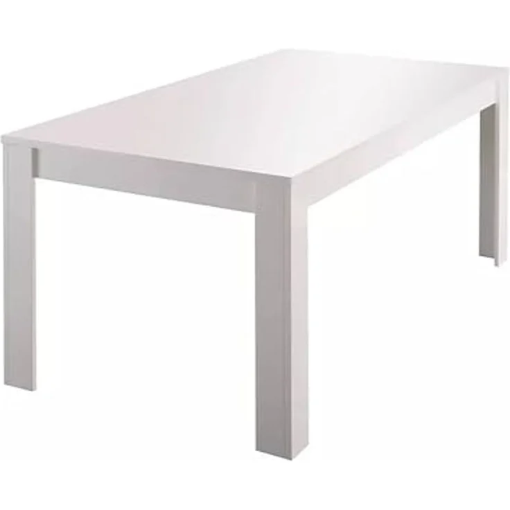 Dmora - Ausziehbarer Tisch Corbara, Küchenkonsole, Esstisch mit Verlängerung, Ausziehbares Küchenregal, Made in Italy, 137x90 h79 cm, Glänzendes Weiß – Bild 4