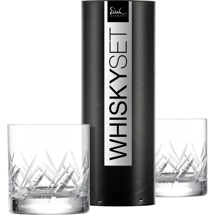 Eisch Whiskyglas 2er Set Gentleman, Whiskybecher, Kristallglas, 400 ml, 86550018