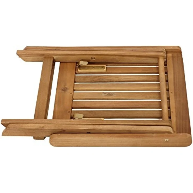 Klapphocker 45x45 cm, Akazie geölt – Bild 3