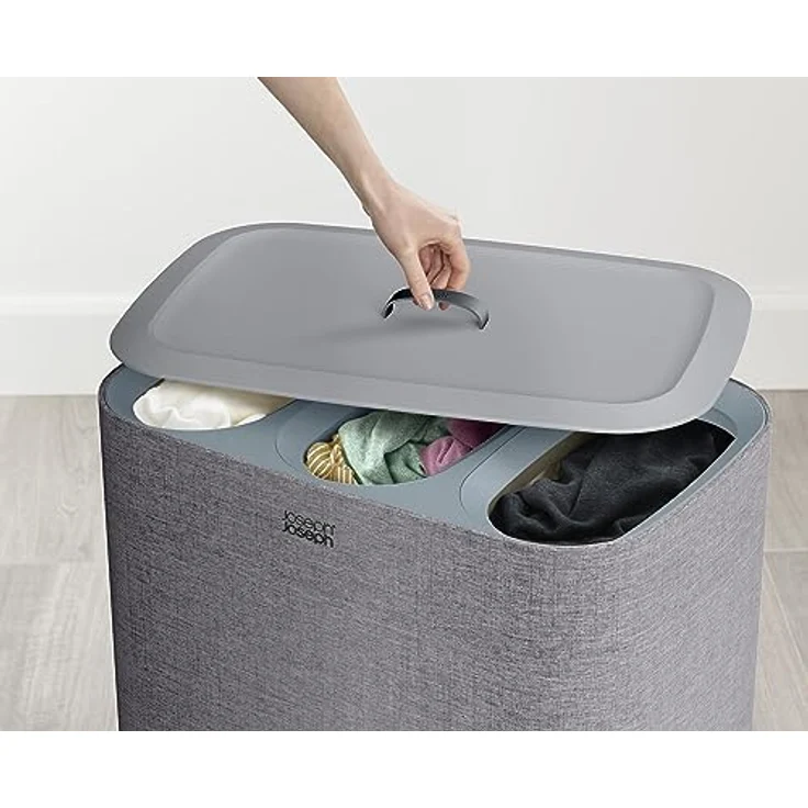 Joseph Joseph Tota Trio grau 90L Wäschetrennkorb – Bild 5