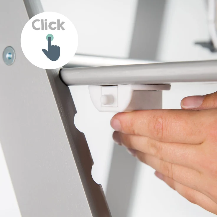 roba Treppenhochstuhl 'Sit Up Click' - mitwachsend - innovativer Klickverschluss - Holz - Taupe – Bild 6