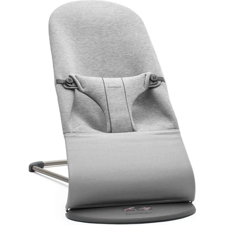 BabyBjörn Bliss Jersey Wippe Hellgrau Grau
