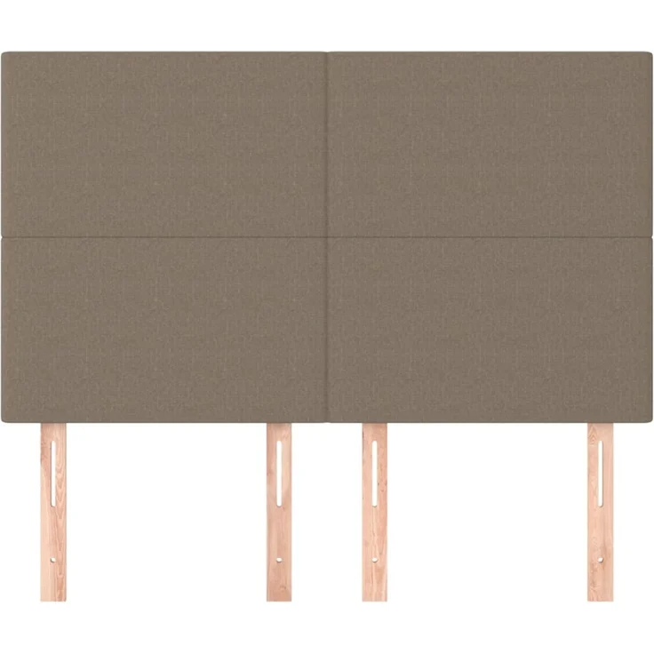 vidaXL Kopfteile 4 Stk. Taupe 72 x 5 x 78/88 cm Stoff 3116054 – Bild 3