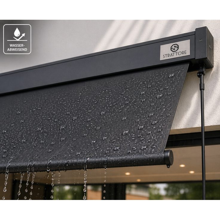 Strattore Ausziehbare Senkrechtmarkise / Vertikalmarkise 200 x 250 cm - Anthrazit – Bild 3