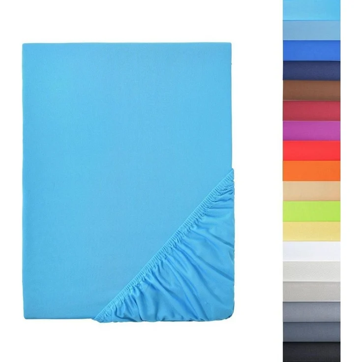 NatureMark - Mikrofaser SPANNBETTLAKEN zum Sparpreis! viele Größen und Farben Markenware (120x200 cm, türkis)