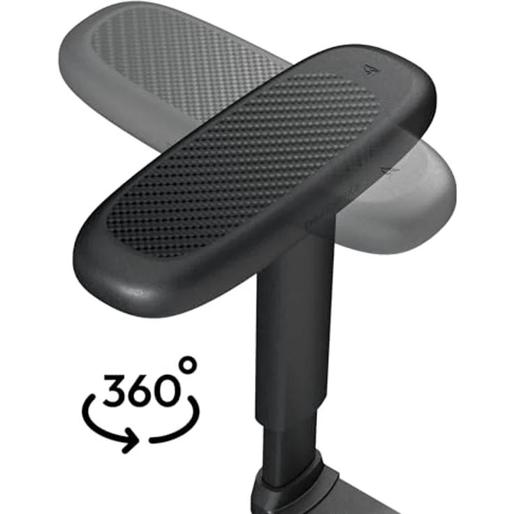 ThunderX3 SOLO 360, Ergonomischer Gaming-Stuhl mit Mesh-Bezug, 3D Armlehnen und synchronem Wippmechanismus, schwarz – Bild 6