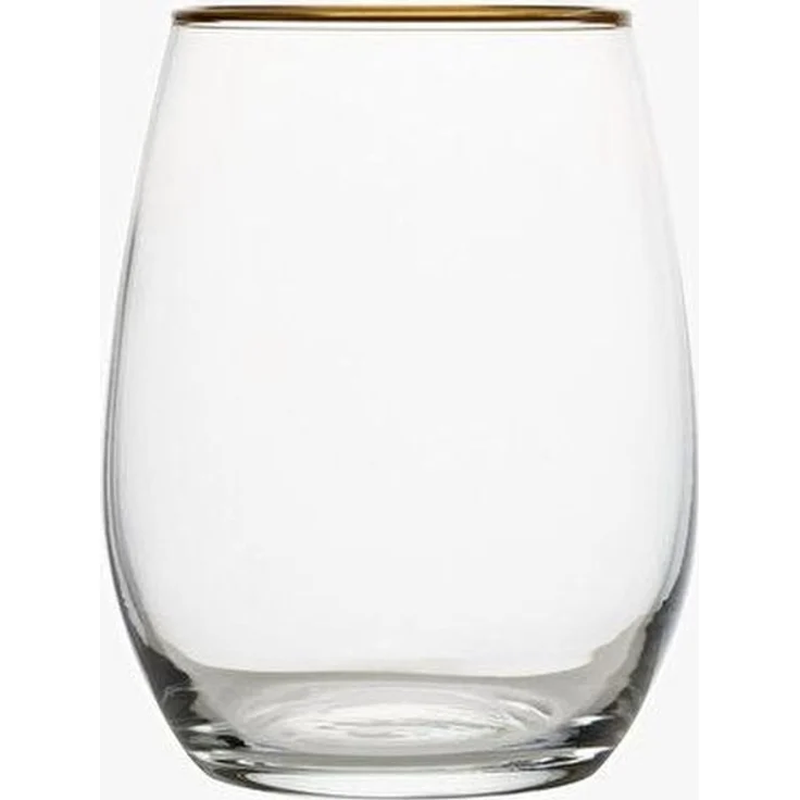 Hermia Concept 'PB-420725 HC' Gläser-Set (6-teilig), Gold, 7,2 x 7,2 x 12 cm, 570 ml – Bild 3