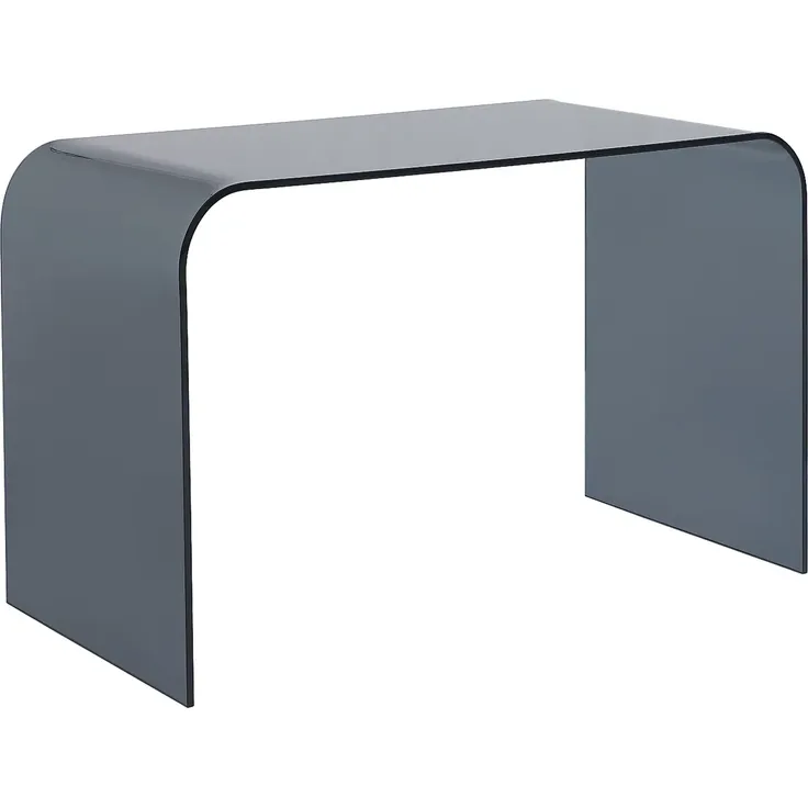 Vente-unique - KARDEMO Büromöbel Glas Grau - B 60 cm x H 75 cm x L 120 cm – Bild 2