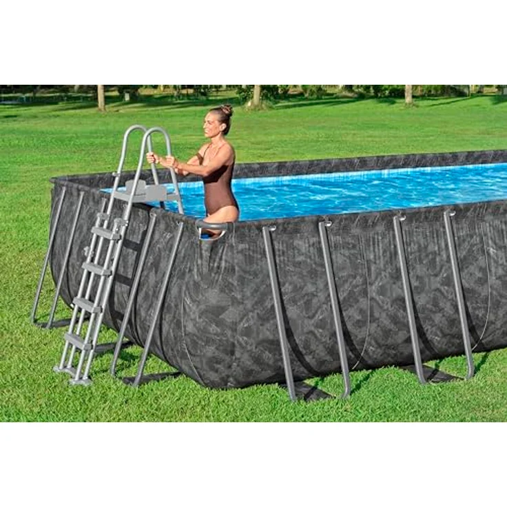 Bestway Frame-Pool-Set 'APX365™', 549 x 274 x 132 cm, robustes TriTech®-Material, mit Sandfilteranlage und Polar-Shield™ Ganzjahresschutz, Wasserkapazität 16.477 l – Bild 9