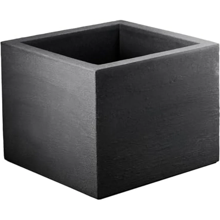 Blumenkübel Kubus 2tlg. 30 cm 40 cm anthrazit – Bild 1