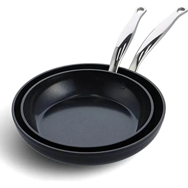 GreenPan Barcelona Pro Bratpfannen-Set 2-tlg. 24+28 cm schwarz