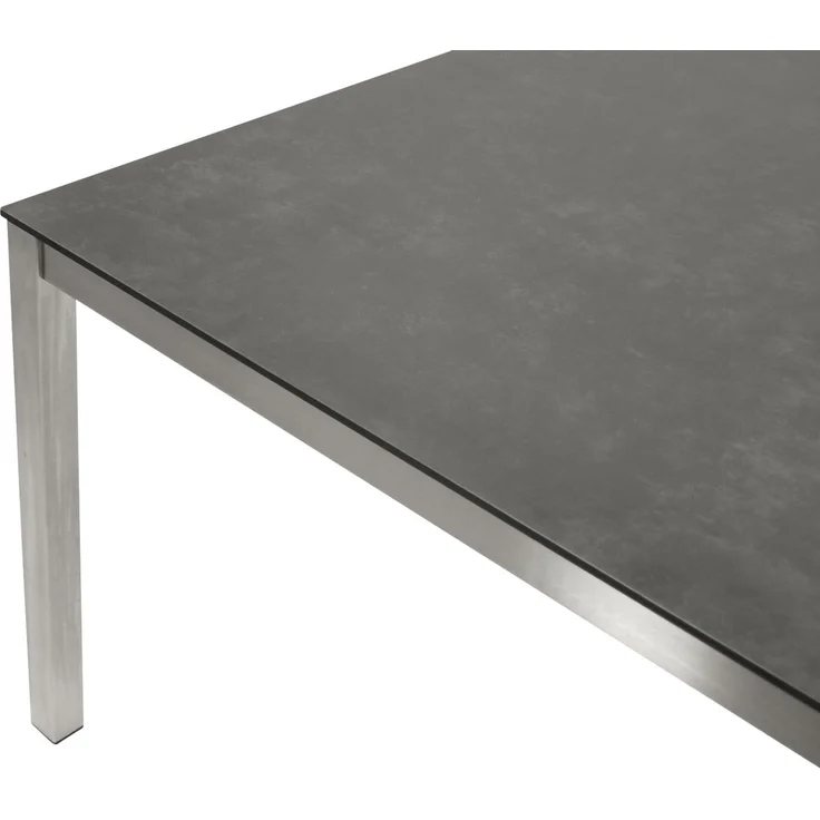 DEGAMO SYDNEY Gartentisch, Edelstahl + Glas, grau, 200x100cm – Bild 7