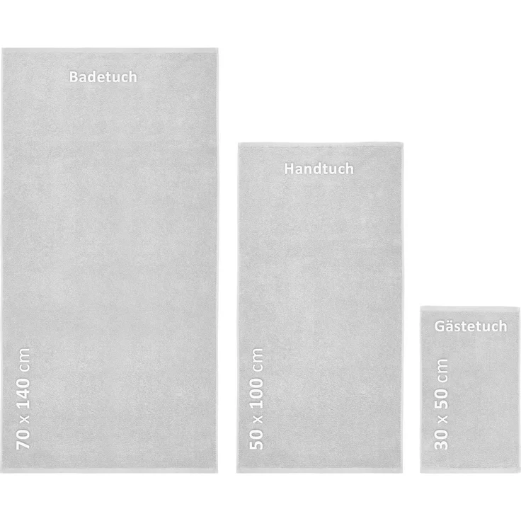Beautex Handtuch Set Handtuch Set, Made in Europe, Frottier (Multischlaufen-Optik, Frottier Premium Set aus 100% Baumwolle 550g/m) – Bild 2