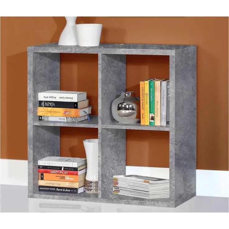 Regal "Wellington II" Beton, ca. 73 x 73 x 33 cm