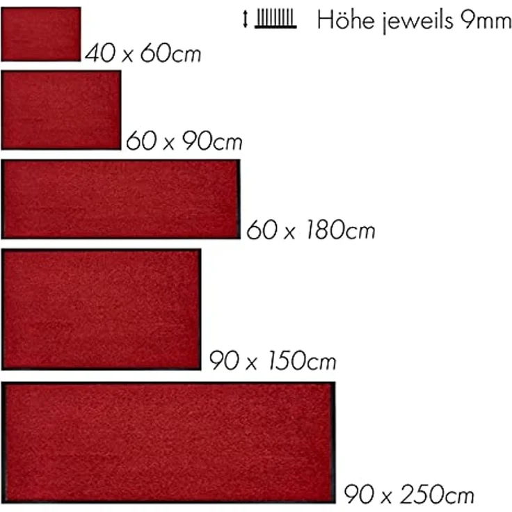 ASTRA Fußmatte Proper Tex 618, rechteckig, Höhe: 9 mm, Schmutzfangmatte, auch als Läufer, waschbar, In -und Outdoor geeignet – Bild 4