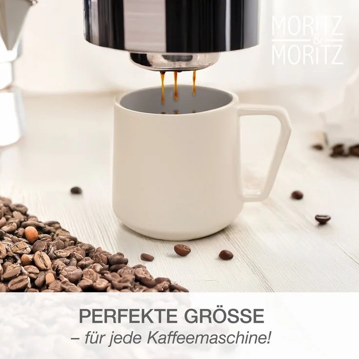 Moritz & Moritz CAVO Kaffeebecher 6er Pack - Stone – Bild 5