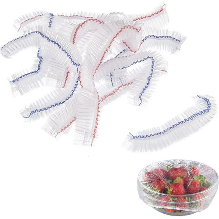 Orion Group Universaldeckel 20/26 cm Folienhauben transparent mit Gummizug, (30-tlg, 30 Stück, 2 Größen), wiederverwendbar, elastisch, luftdicht – Bild 1