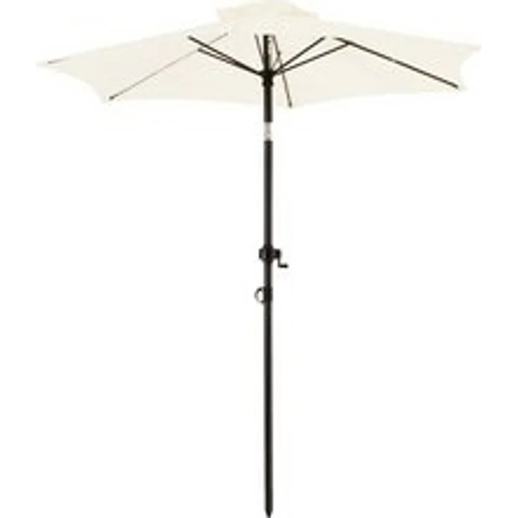 ONDIS24 Marktschirm 1,8 Meter Sonnenschutz Sonnenschirm mit Kurbel, Knick-Gelenk, 100% Polyester (160g/m) – Bild 6