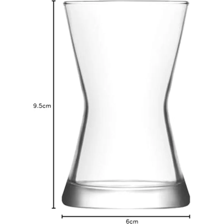LAV Derin 6er-Set Teegläser 140 ml – Klassisch, transparent, für türkischen Tee – Bild 6