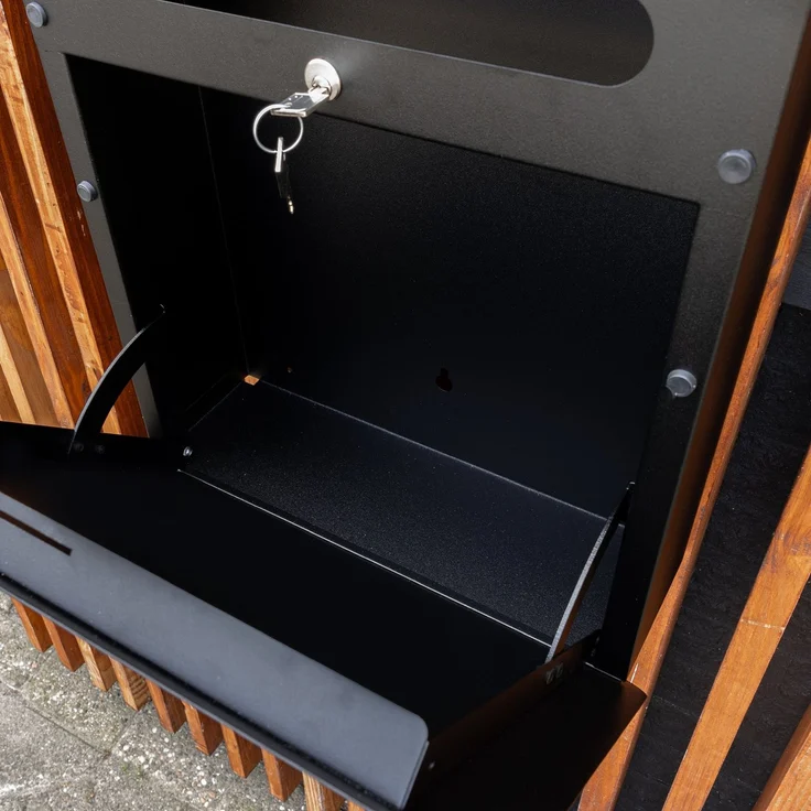 Spinder Design Briefkasten Inbox Schwarz – Bild 6