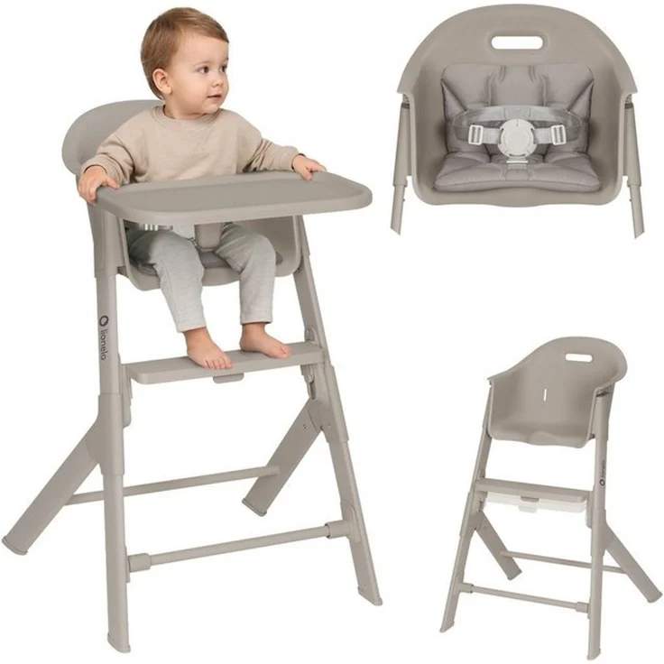 lionelo Hochstuhl BENY (Set), Verstellbare Fußstütze / 2 Stufen / leicht zu reinigen – Bild 4