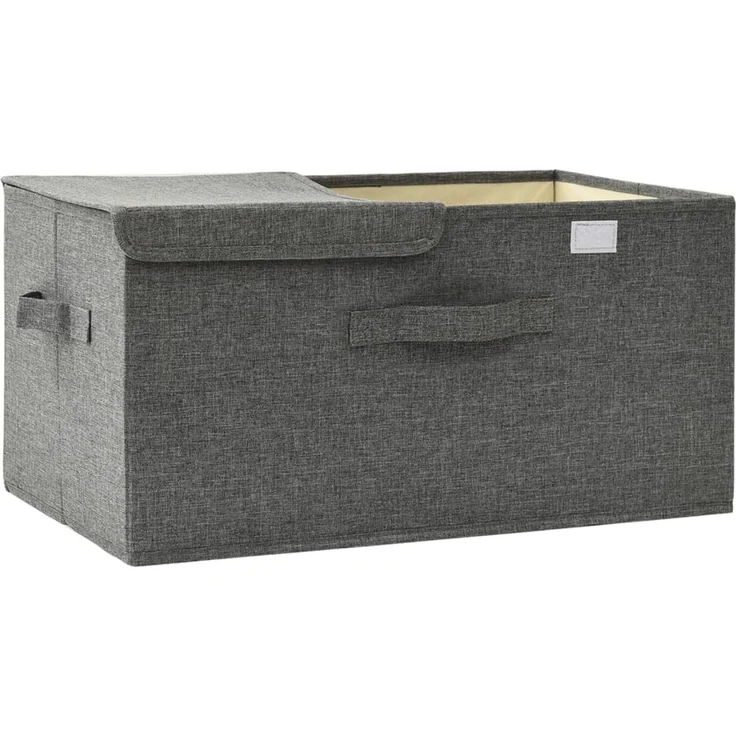 vidaXL Aufbewahrungsbox Stoff 50x30x25 cm Anthrazit 332912 – Bild 5