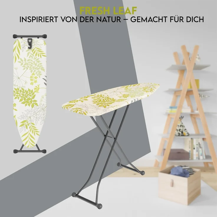 hausleben Bügelbrett Bügeltisch, Bügelpress Ironing Board, Bügelbrett klappbar, Robuste und rutschfeste Beine, höhenverstellbar – Bild 3
