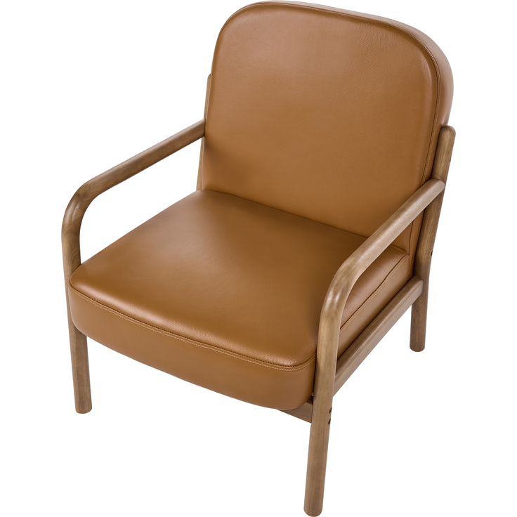 Sessel SELDE Echtleder Goldbraun – Bild 6
