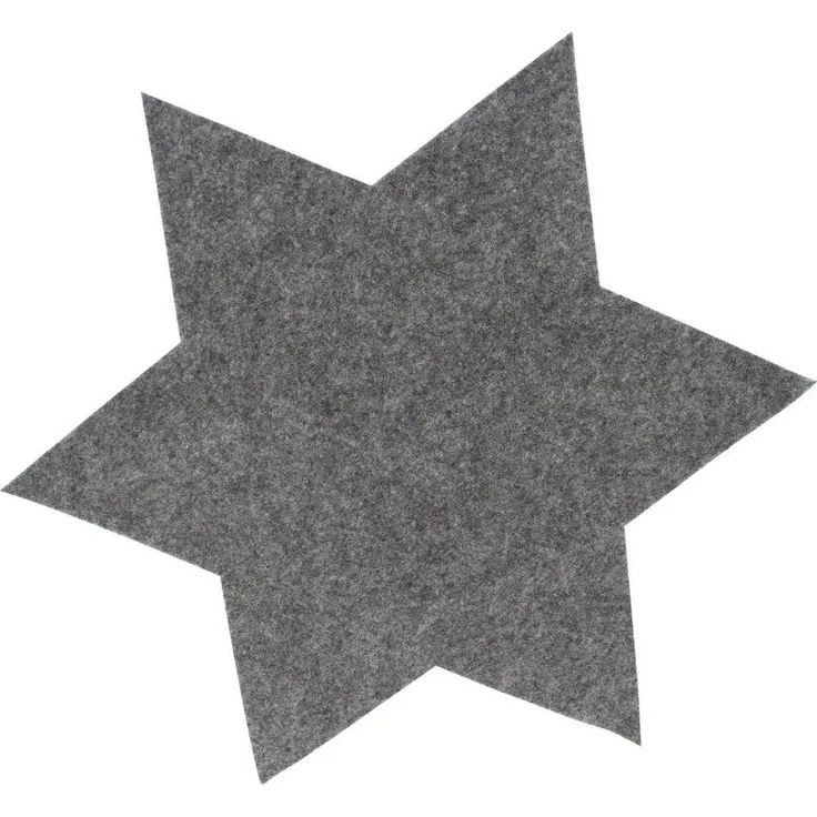 Annastore Platzset 6 x Filzsterne in verschiedenen Größen und Farben, (Platzdeckchen, Platzset), Weihnachtsdeko Filz, Tischset aus Filz, Untersetzer