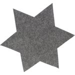 Annastore Platzset 6 x Filzsterne in verschiedenen Größen und Farben, (Platzdeckchen, Platzset), Weihnachtsdeko Filz, Tischset aus Filz, Untersetzer