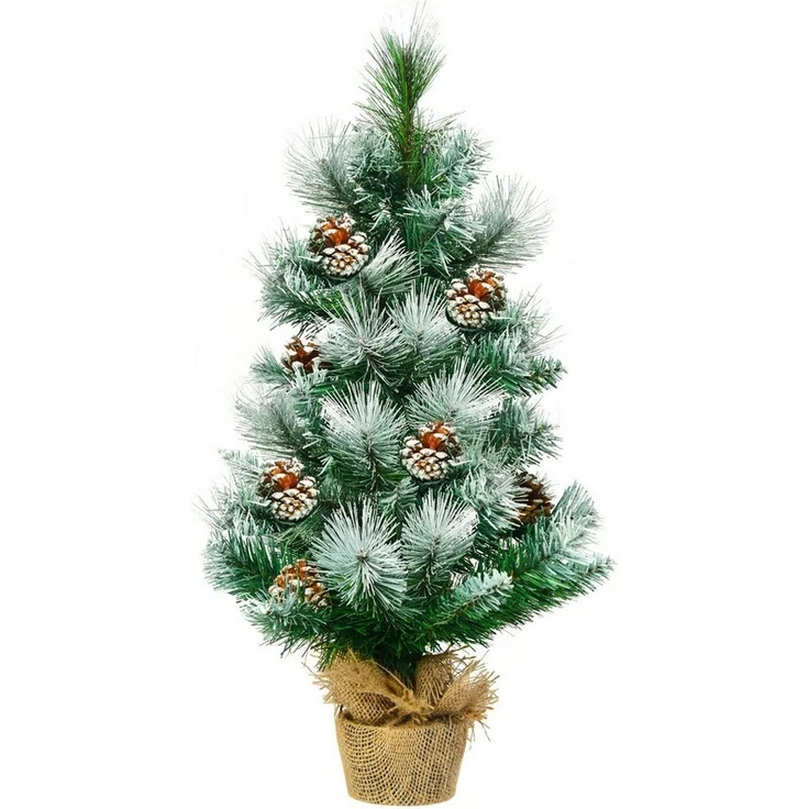 COSTWAY Künstlicher Weihnachtsbaum, 34 schneebedeckte Spitzen PVC Nadeln 60cm – Bild 5