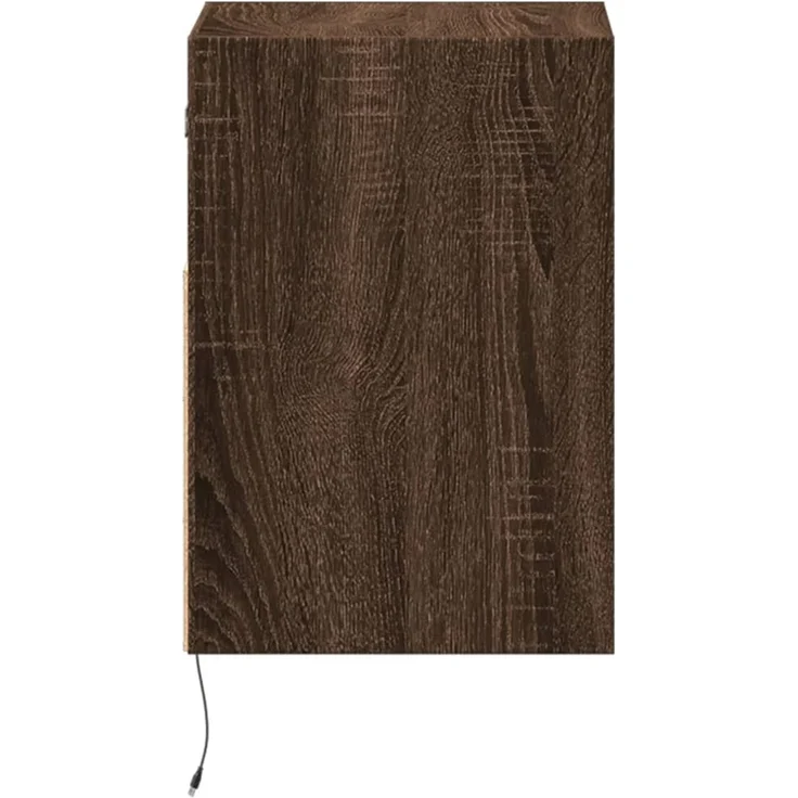 TV-Wandschrank, TV-Hängeboard Fernsehschrank mit LED-Beleuchtung Eichen-Optik 41x31x45 cm – Bild 7