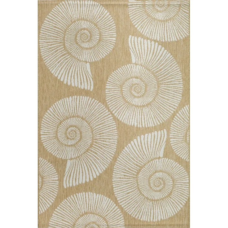 TaraCarpet Outdoorteppich TaraCarpet Regina Maritim Wohnzimmer,Schlafzimmer,Esszimmer natur, rechteckig, Höhe: 7 mm, Küche Flur Terrasse Garten Balkon 80x150 – Bild 2