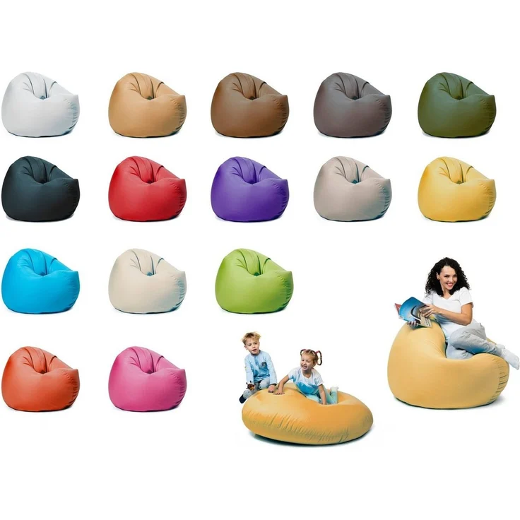 sunnypillow Sitzsack mit Styropor Füllung Outdoor & Indoor für Kinder und Erwachsene – Bild 1